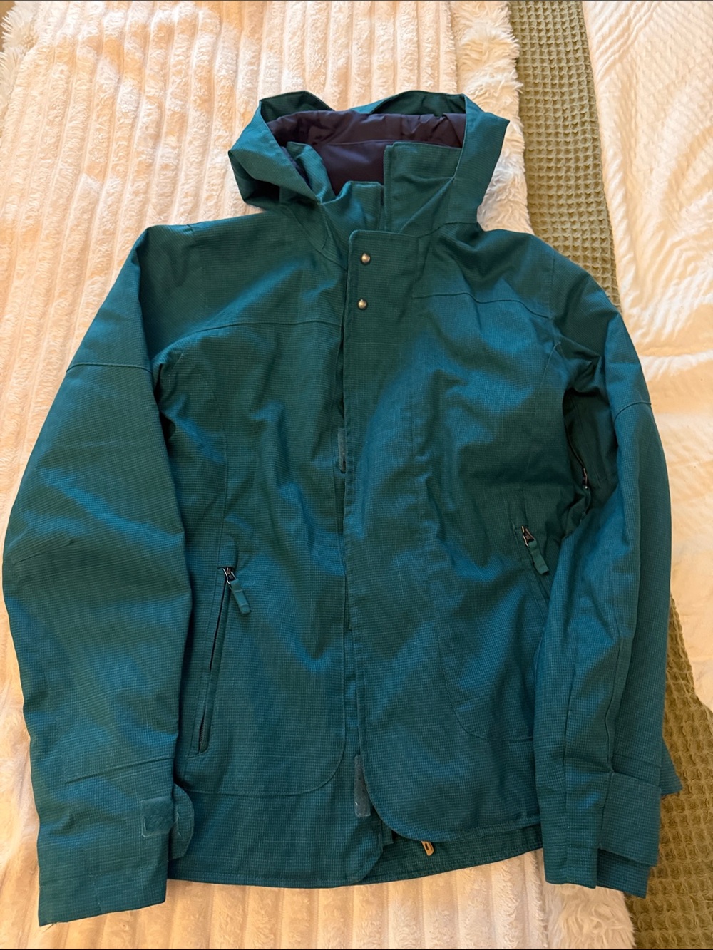 Women’s Teal Hooded Burton Snowboard/Ski Jacket